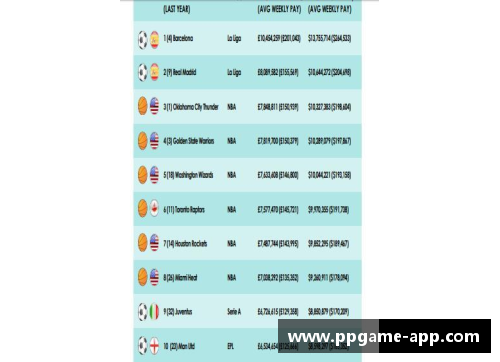 聚焦足球世界：球员工资排行与薪酬分布